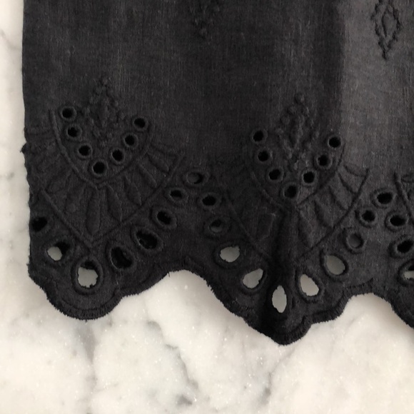 SOLD - Madewell Eyelet Ruffle Strap Button-Up Tank Top - Picture 5 of 7